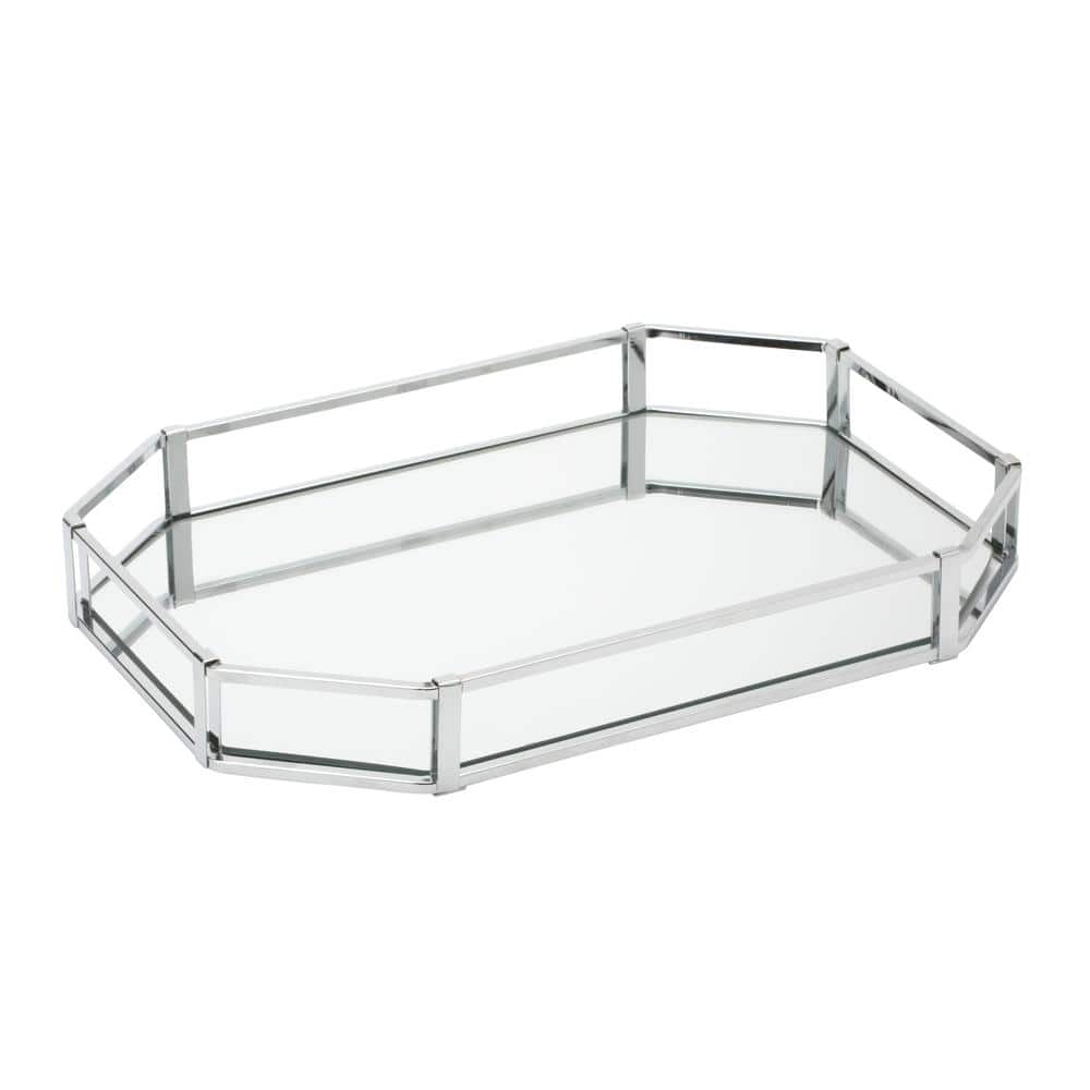 Large Octagon Mirror Tray