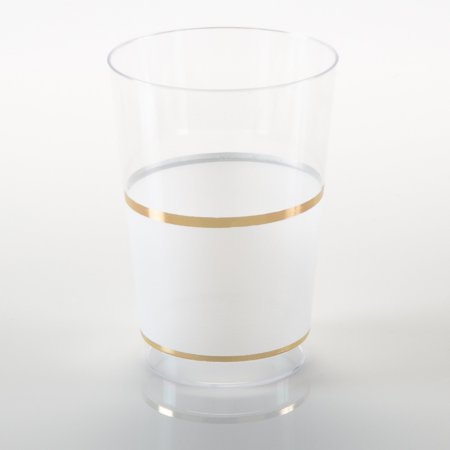 Tumbler 12oz. White-Gold
