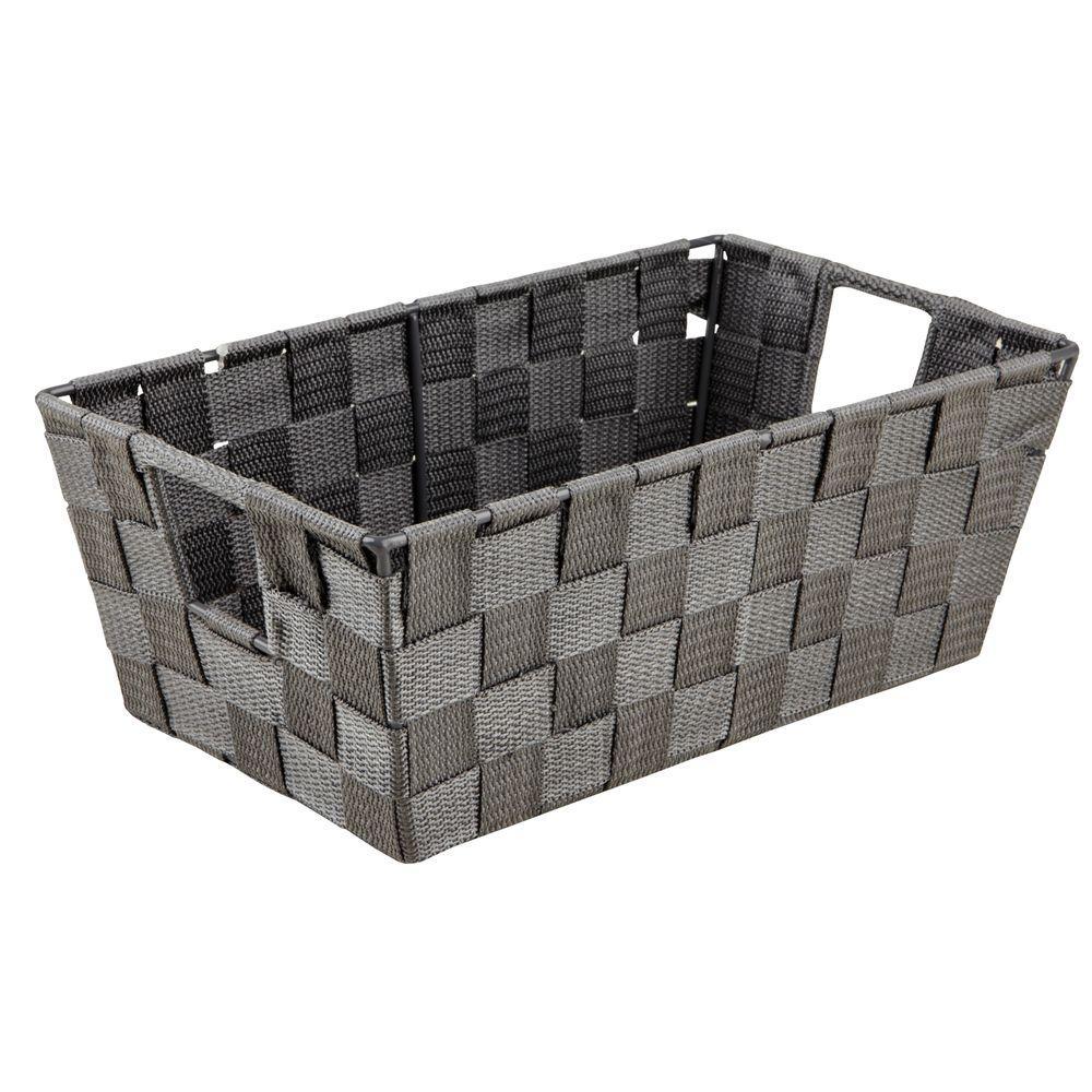 Woven Tote SML 6x11x4 Grey