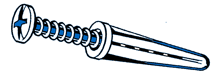 Cncl Anchor 8-10x7/8 w/scrw 60