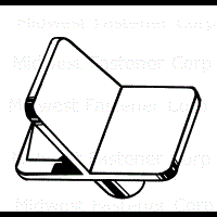 Shelf Pin 1/4" Sq Clear  20c