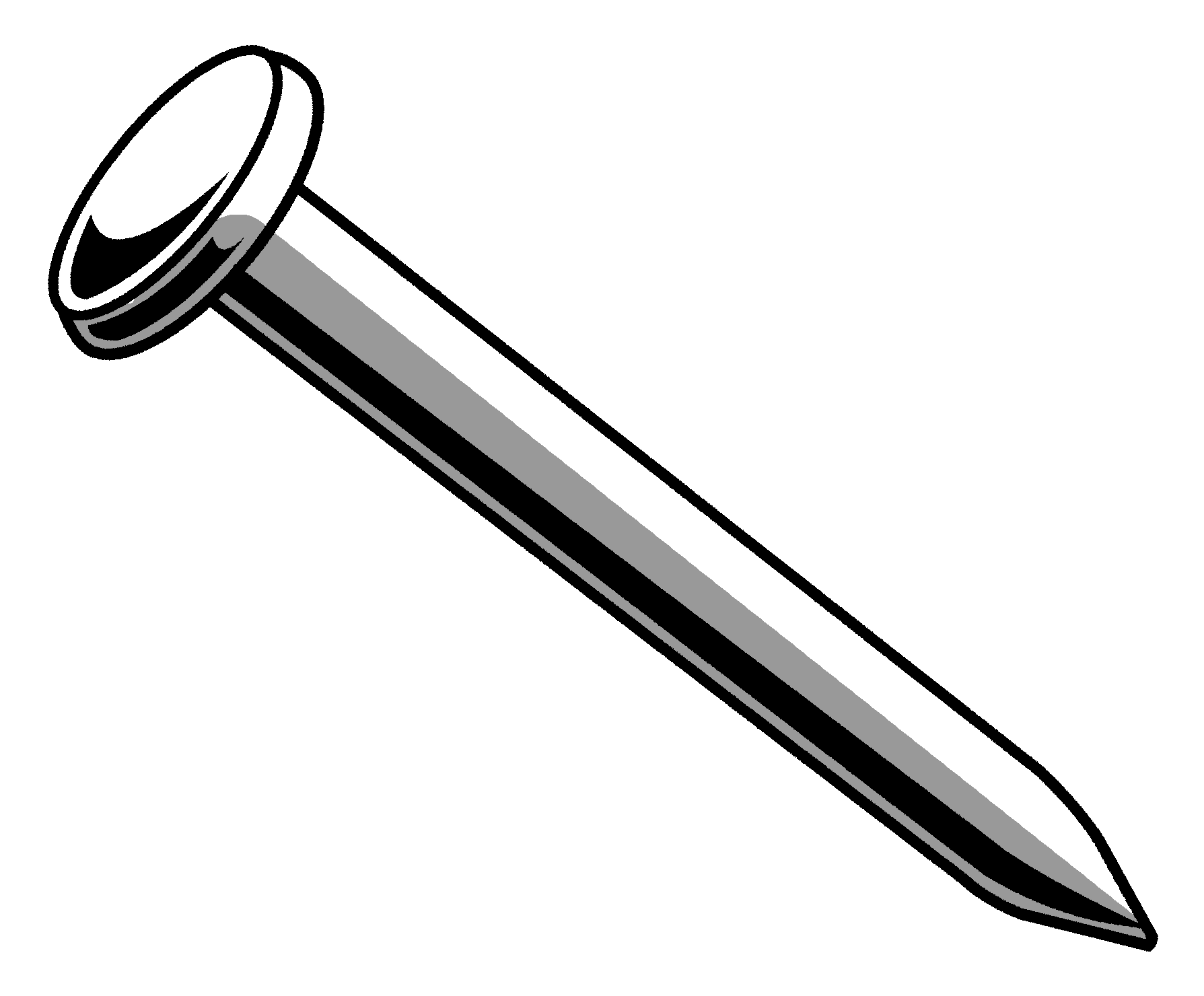 Alum Trim Nail White 1.25" 4oz