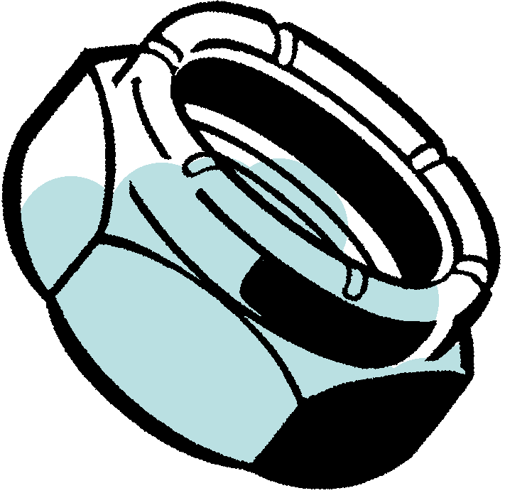 Nylon Insert Lock Nuts - 10-32