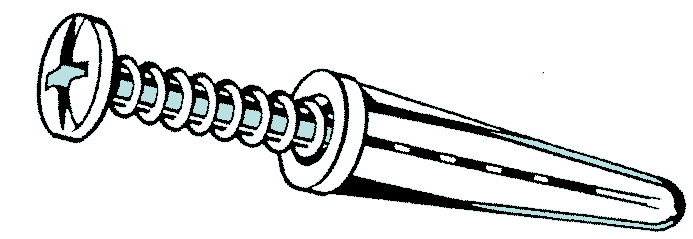 Conical Anchor 10-12w/Screw 4c