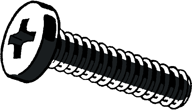 Machine Screw M6-1.00x20mm BLK