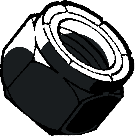 Nylon insert Lck Nuts 8mm-1.25