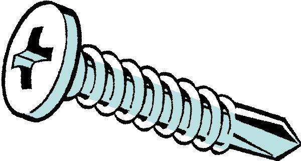 Self Drilling Screw 10x½ 6ct