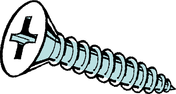 Sheet Metal Screw FLAT 12x1/2