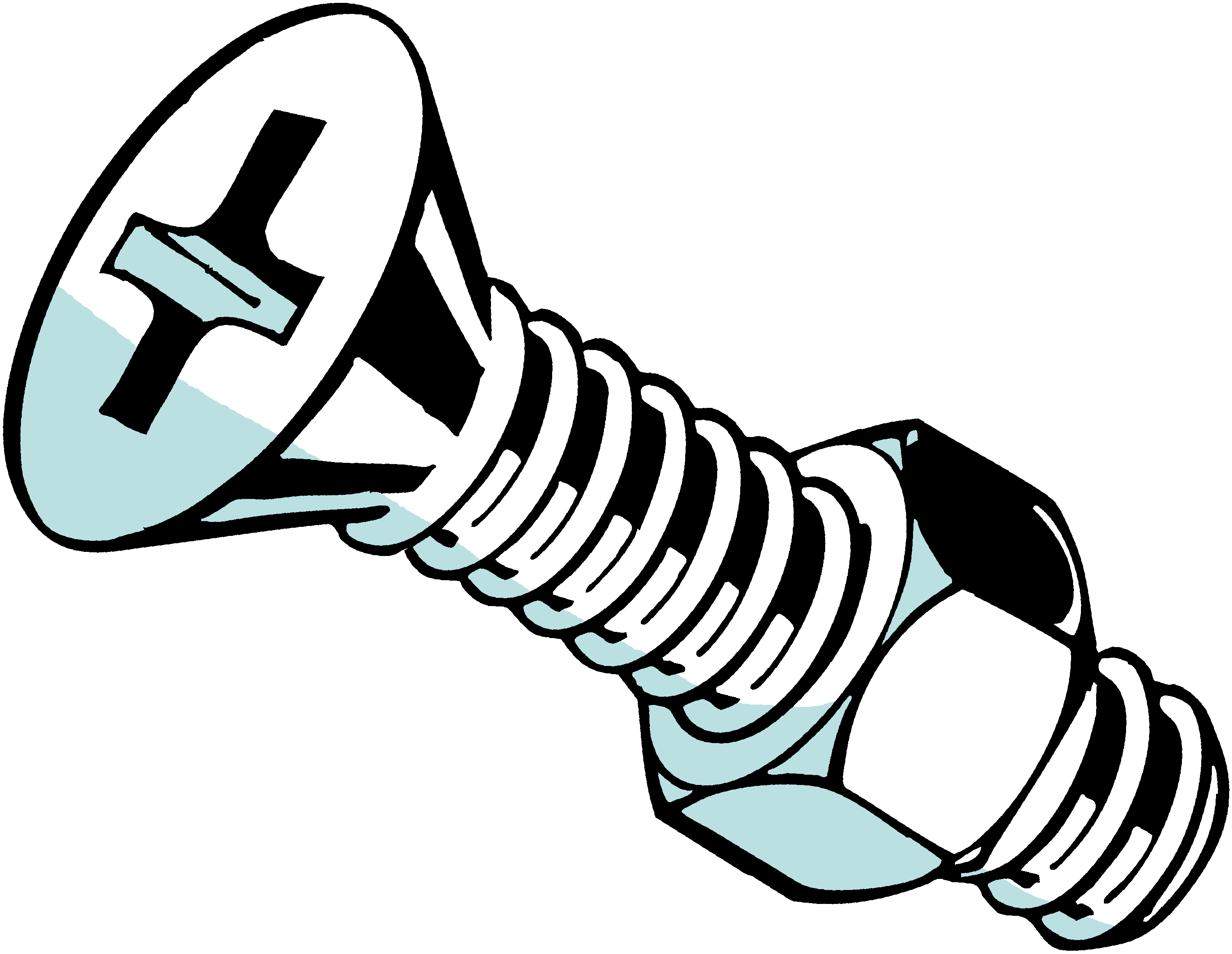 Machine Screw w/Nut 1/4-20x3/4