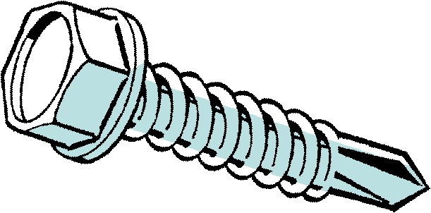 Self Drilling Screw Hex 8x1.5