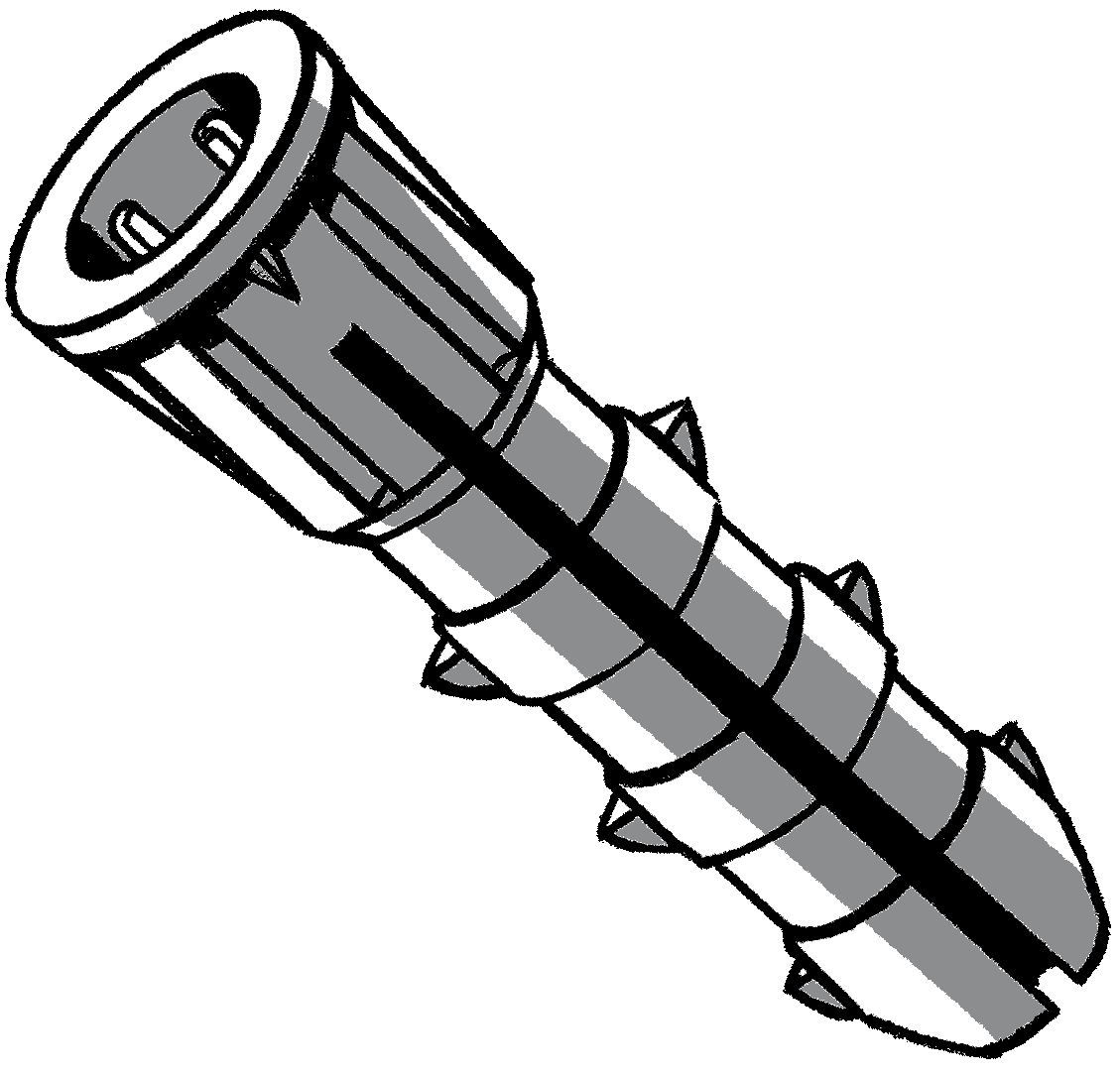 Plastic Anchor 3/8x1-1/2 3ct