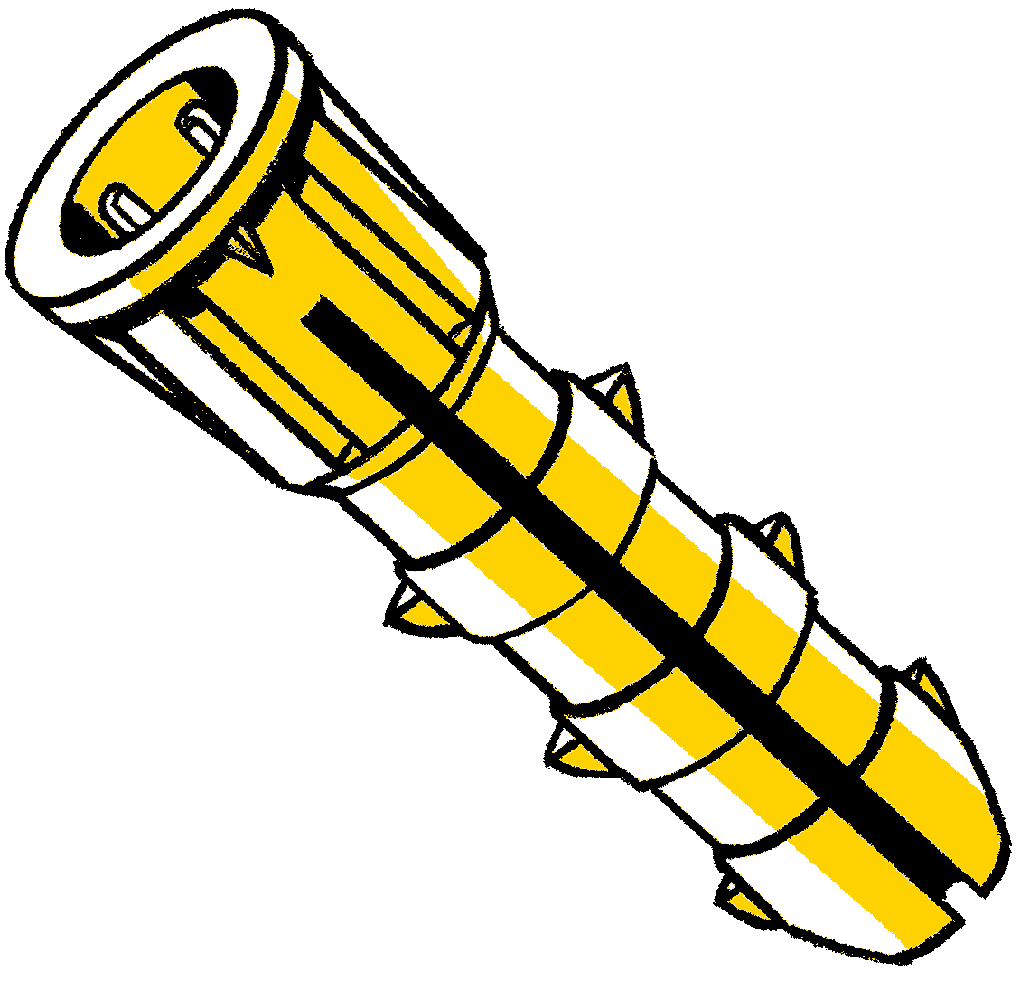 Plastic Anchor Ribbed 4-6-8