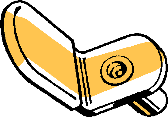 Shelf Pin 1/4" 'L' Brown 4ct