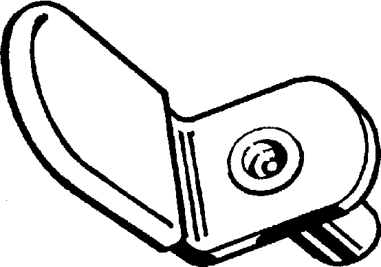 Shelf Pin 5mm 'L' White 4ct